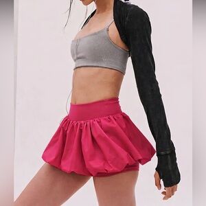 FREE PEOPLE  Dance All Day Bubble Skort - Hibiscus